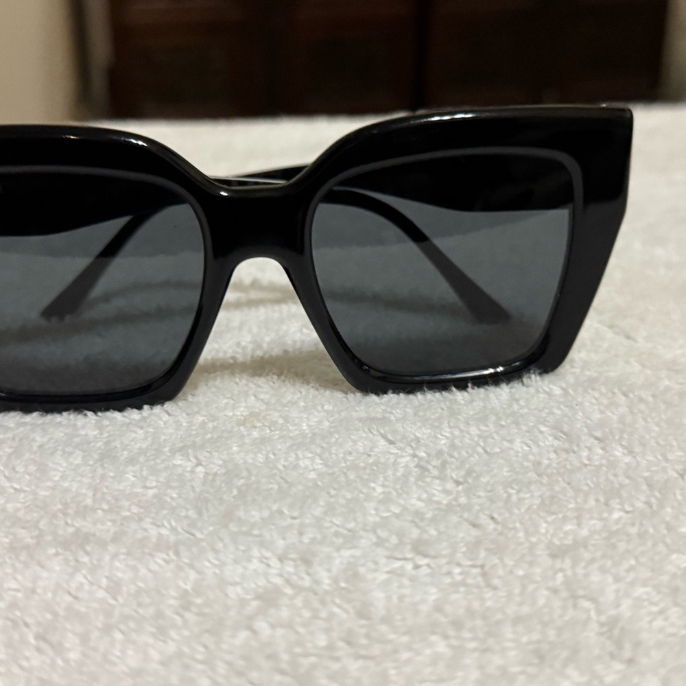 Jimmy Choo Black Cat-Eye Sunglasses